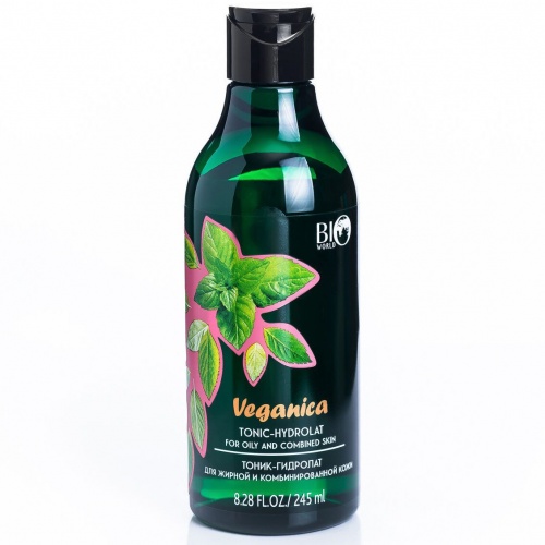 Тоник-гидролат Veganica для жирной и комбинированной кожи 245мл