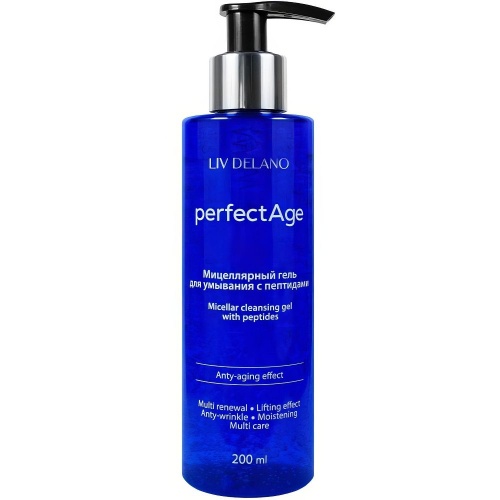 Гель мицеллярный для умывания с пептидами Liv Delano Perfect Age 200 мл