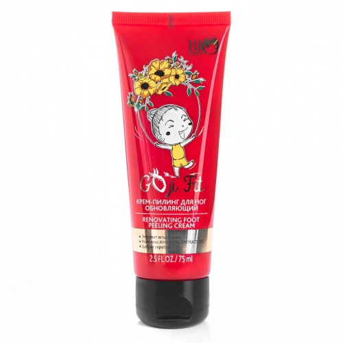 Крем-пилинг для ног Bio World Goji Fit 75мл
