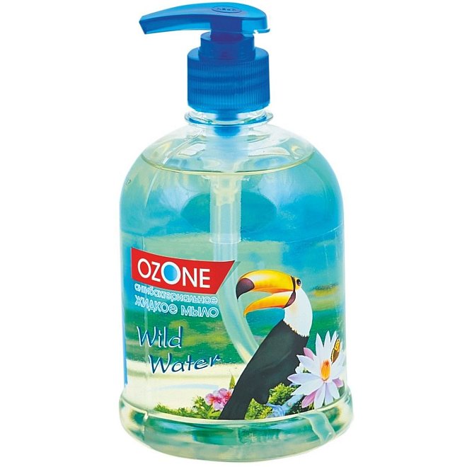 Мыло жидкое Антибактериальное OZONE Wild water 500г