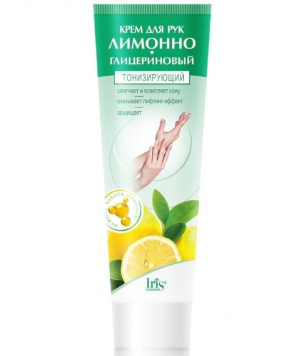Крем для рук IRIS Лимонно-глицериновый тонизирующий 100мл