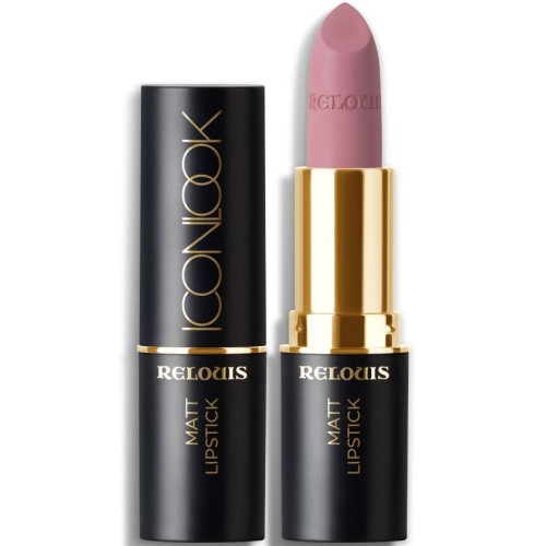 Помада губная матовая RELOUIS ICON LOOK (01 холодный светлый розовый)