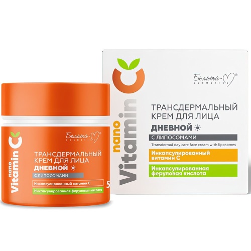 Крем для лица Дневной NanoVitamin С Трансдермальный с липосомами 50г