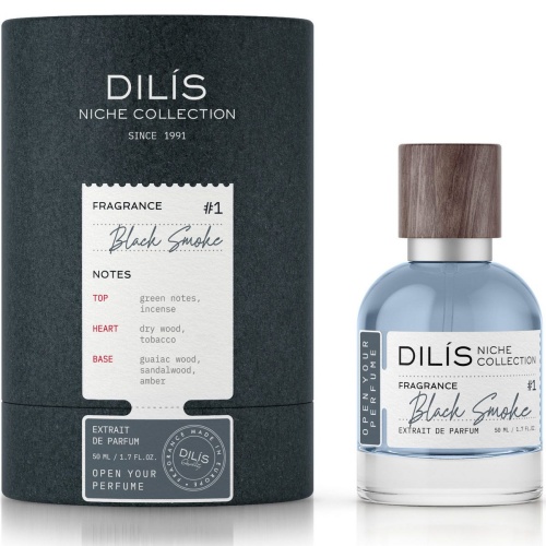 Духи мужские #1 Dilis Niche Collection Black Smoke 50мл