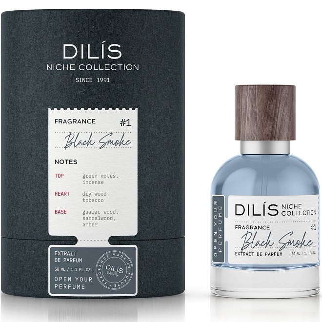 Духи мужские #1 Dilis Niche Collection Black Smoke 50мл