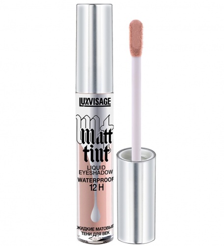 Тени жидкие матовые LUXVISAGE Matt tint waterproof 12H (102 Dusty Rose)