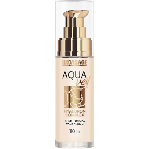 Крем-флюид тональный LUXVISAGE AQUA veil HYALURON COMPLEX (110 Fair)