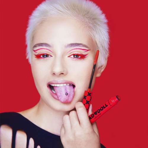 Тушь для ресниц Bad Doll Цветная объемная, красная 9.3г